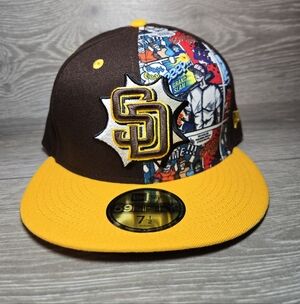 San Diego Padres New Era Brown/Gold MLB Diamond Hero Edition 59FIFTY Fitted Hat